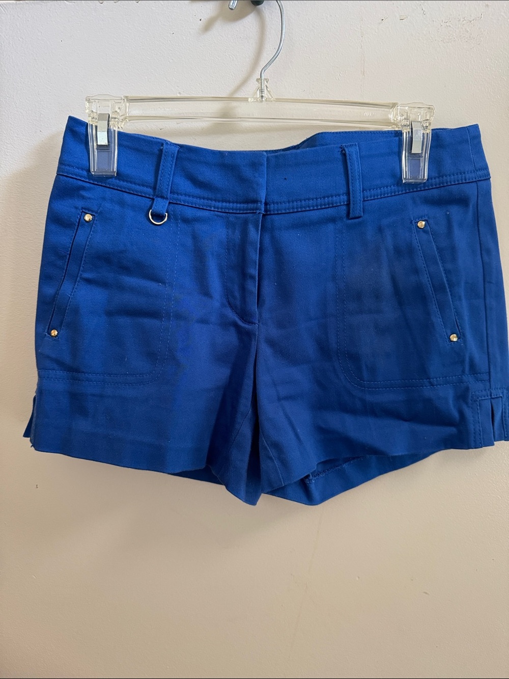 Cache Royal Blue Utility Shorts with D-ring Detail